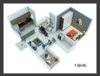 1 BHK Apartment for sale at Charholi Budruk, Pune – 461 sq ft @ 26 Lacs