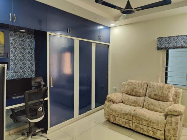 3bhk semi furnished flat for rent @ Moinabad, Hyderabad – 65k per month