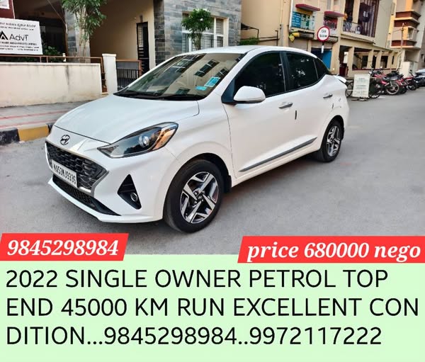 Hyundai Aura SX for sale @ Bengaluru – 6.8 Lakhs