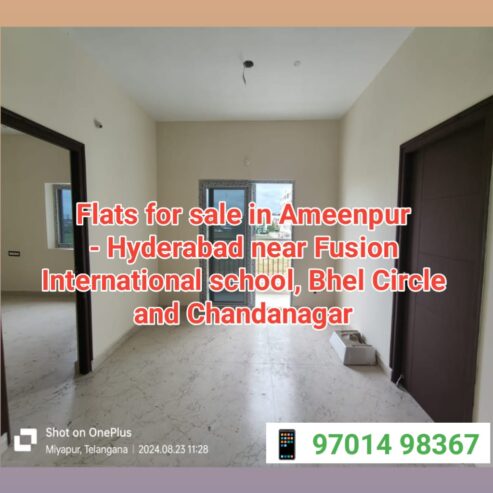 Flats for sale in Hyderabad – Ameenpur near BHEL Circle & Chandanagar | MCOR Vilaasam flats | Gated community flats | 2 bhk flats | 3 bhk flats