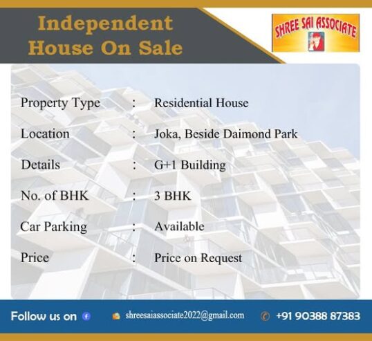 3BHK House for Sale @ Kolkata