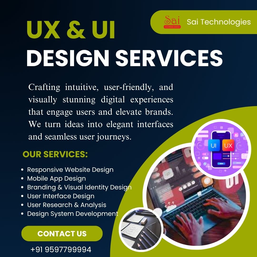 Intuitive UX/UI Design Services – Elevate User Experience with Sai Technologies