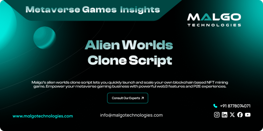 Build Your Own Metaverse with Alien Worlds Clone Script!