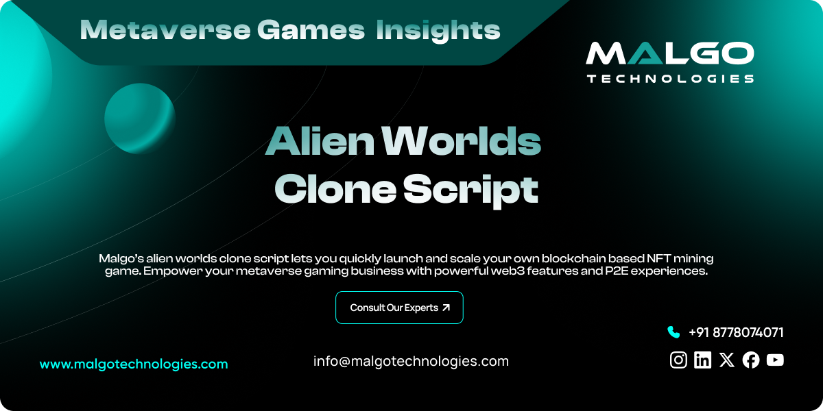 Build Your Own Metaverse with Alien Worlds Clone Script!