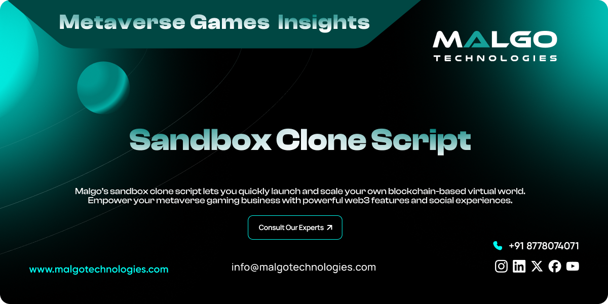 Launch Your Own Metaverse with Our Sandbox Clone Script