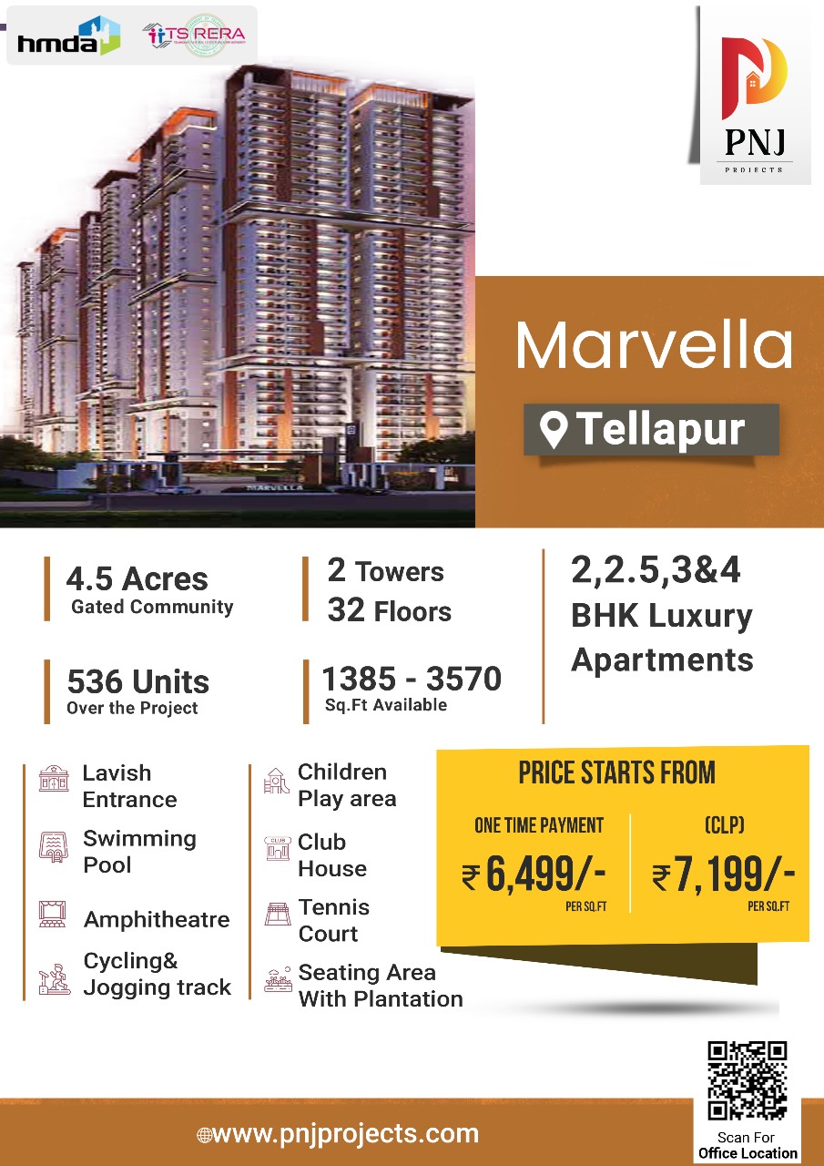 Tellapur Flats, Tellapur Flats For Sale, Apartments In Tellapur, Apartments For Sale In Tellapur