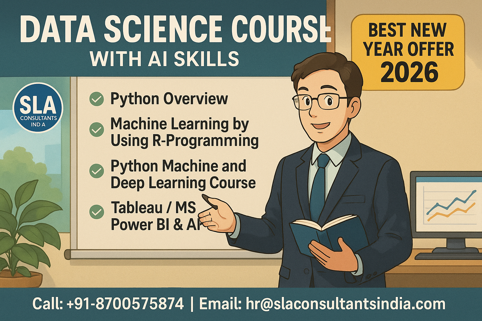 Data Science Training Course in Delhi, Noida, 100% Job [Update Skills in Gen AI, for 2026 MNC Career] – Python Gen AI Certification, SLA Analytics and Data Science Institute,