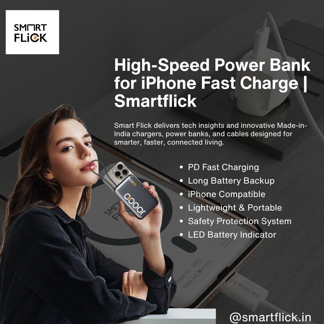High-Speed Power Bank for iPhone Fast Charge | Smartflick