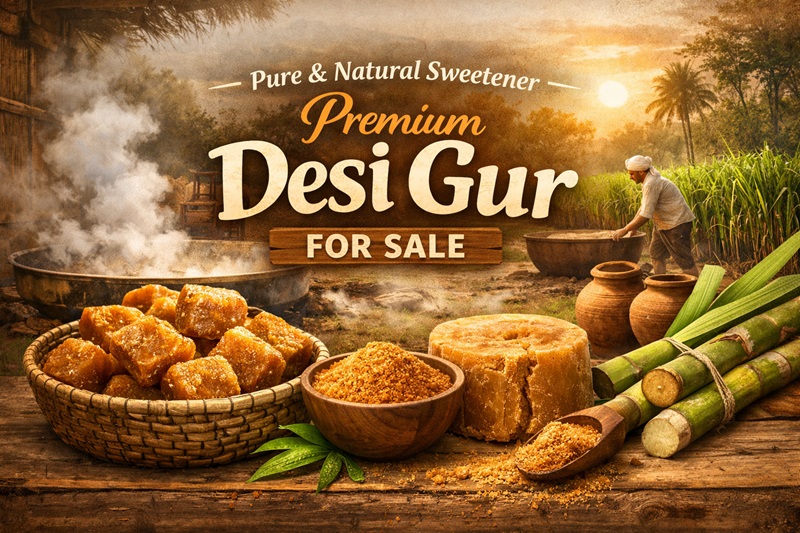 Pure & Natural Sweetener Premium Desi Gur for Sale