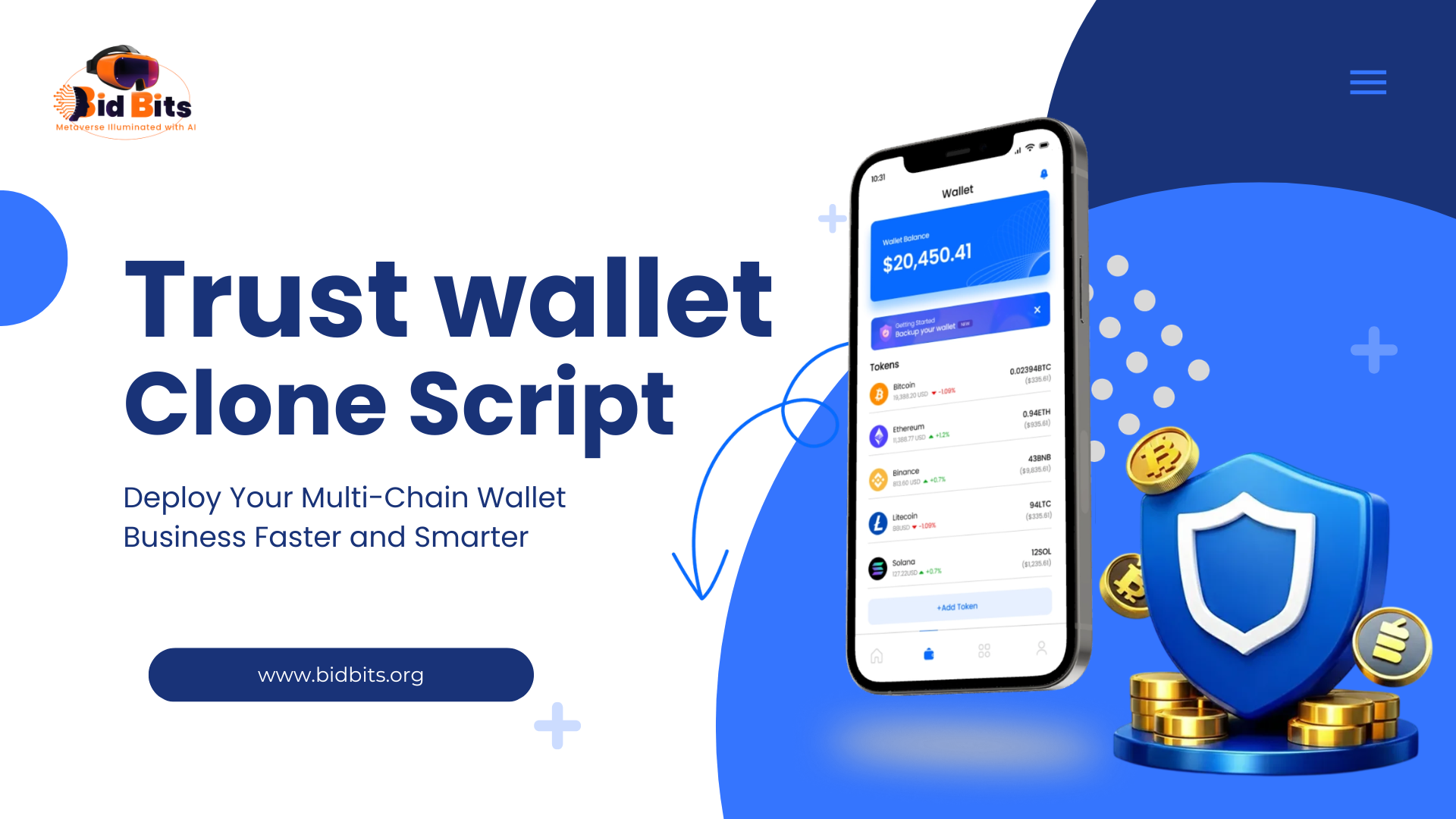 Advanced Trustwallet Clone Script | Launch Secure & Scalable Trustwallet Clone App