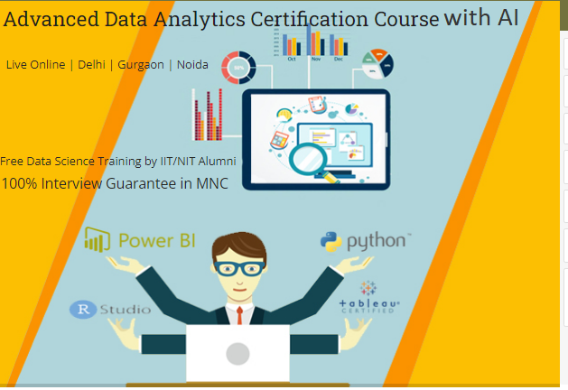 Top-Rated Data Analyst Certification Course in Delhi – Transform Your Career with Free Alteryx, R & Gen AI Skills with Google Certification Support by SLA Consultants India