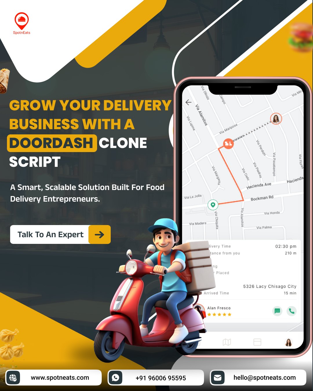 DoorDash Clone App – Launch Your Food Delivery Business in 7 Days