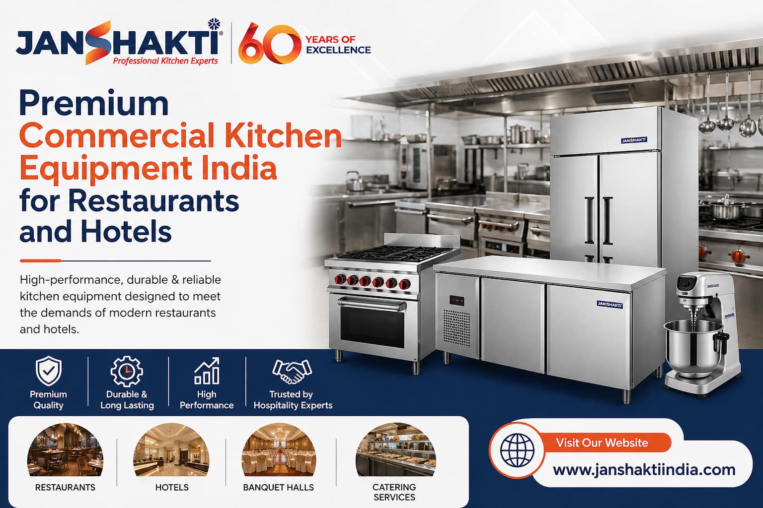 Premium Commercial Kitchen Equipment India for Restaurants and Hotels