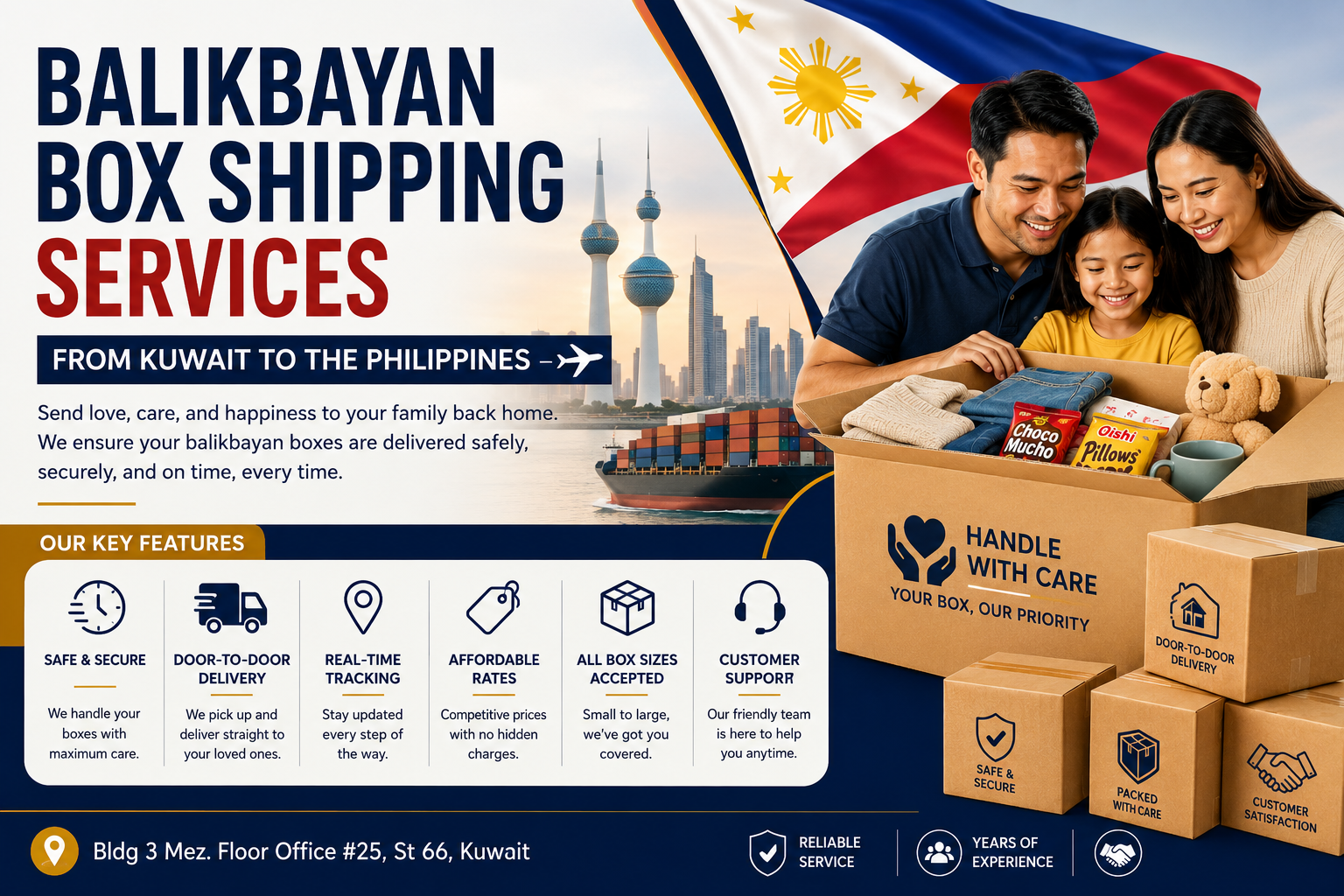Jeezan Cargo: Reliable Balikbayan Box Shipping Services from Kuwait to the Philippines