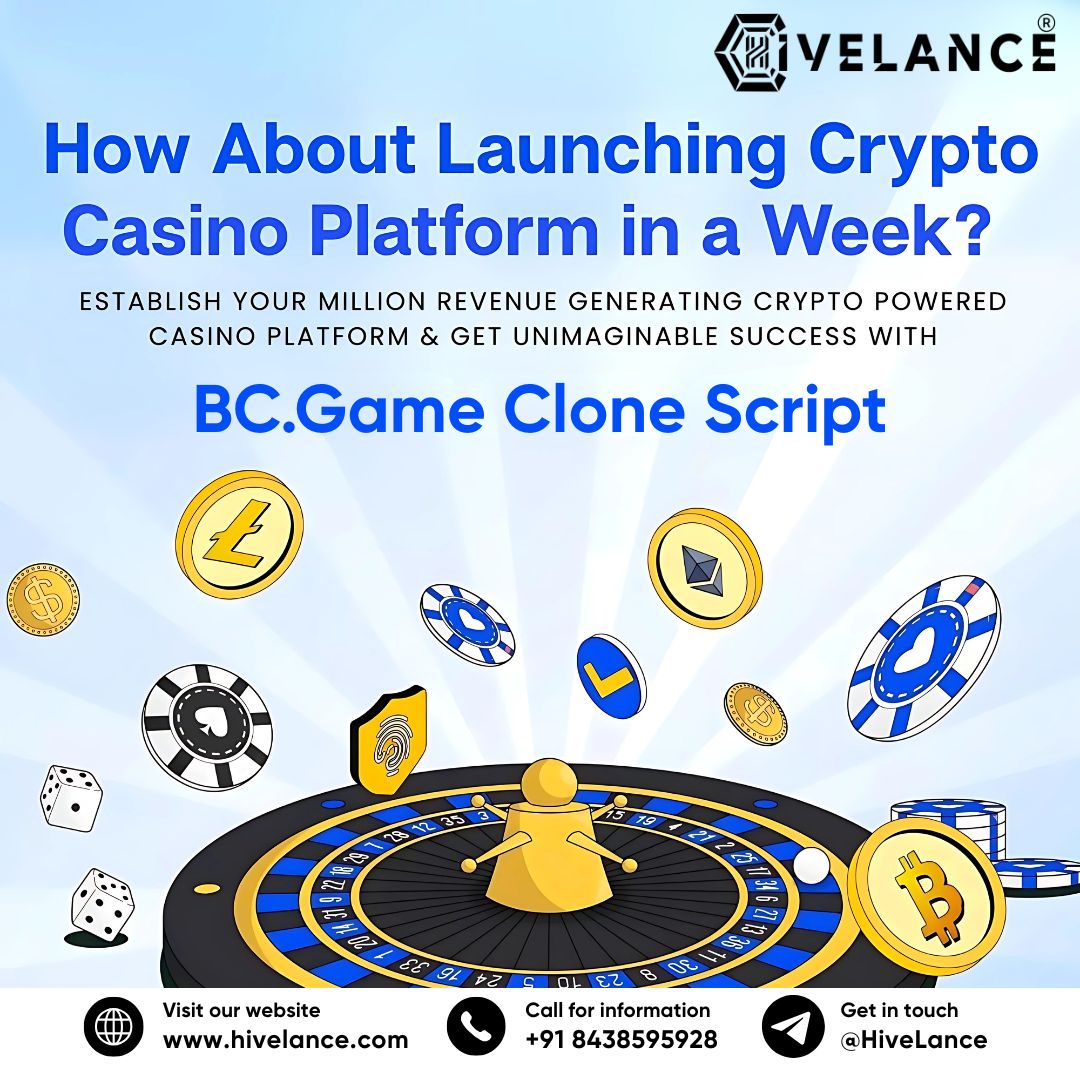 BC.Game Clone Script by Hivelance Company for Next-Gen Crypto Casinos