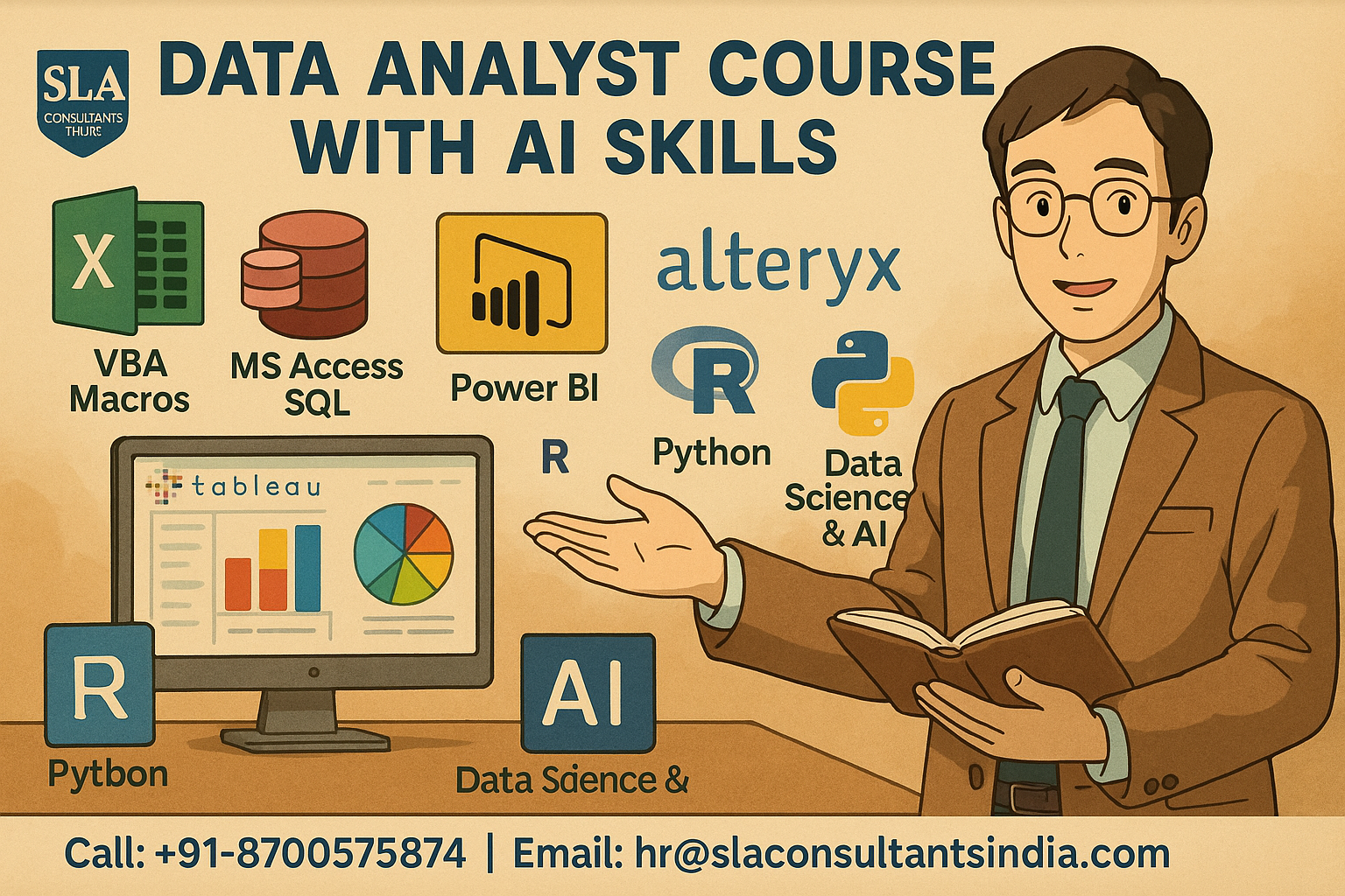 Data Analyst Certification in Delhi | Career Transformation Program, Get Free Alteryx, R and Gen AI Skills with IBM Certification Support, Best Summer Offer 2026 by SLA Consultants India