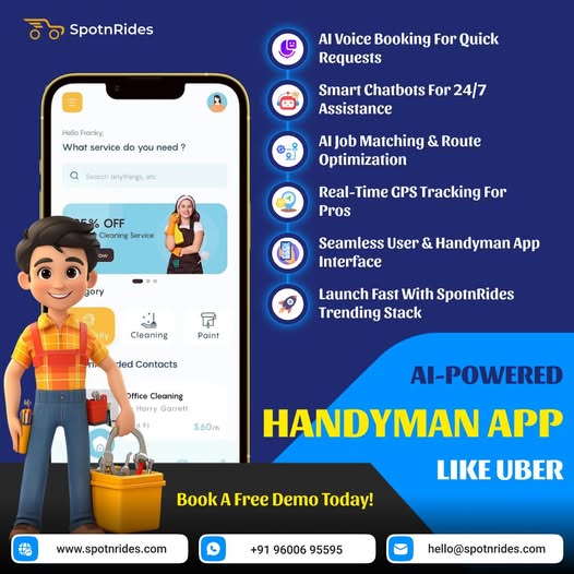 Launch an Uber-Like Handyman App with Spotnrides