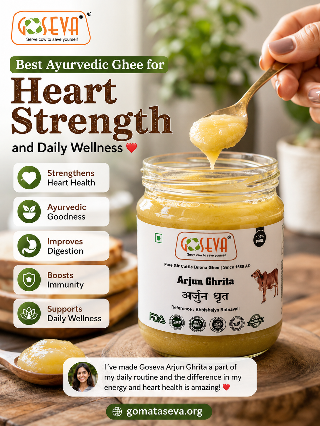 Best Ayurvedic Ghee for Heart Strength and Daily Wellness