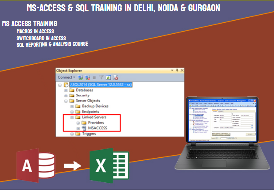 MS Access & SQL Course in Delhi, Learn Database & Table Creation, Insert, Update & Delete, Filtering Data, Data Retrieval, 100% Placement Support, Get Certified, Skilled & Placed by SLA Consultants India