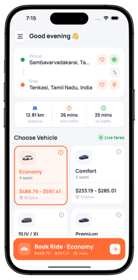 🚖 Uber Clone App Development – Launch Your Own Taxi Booking Business
