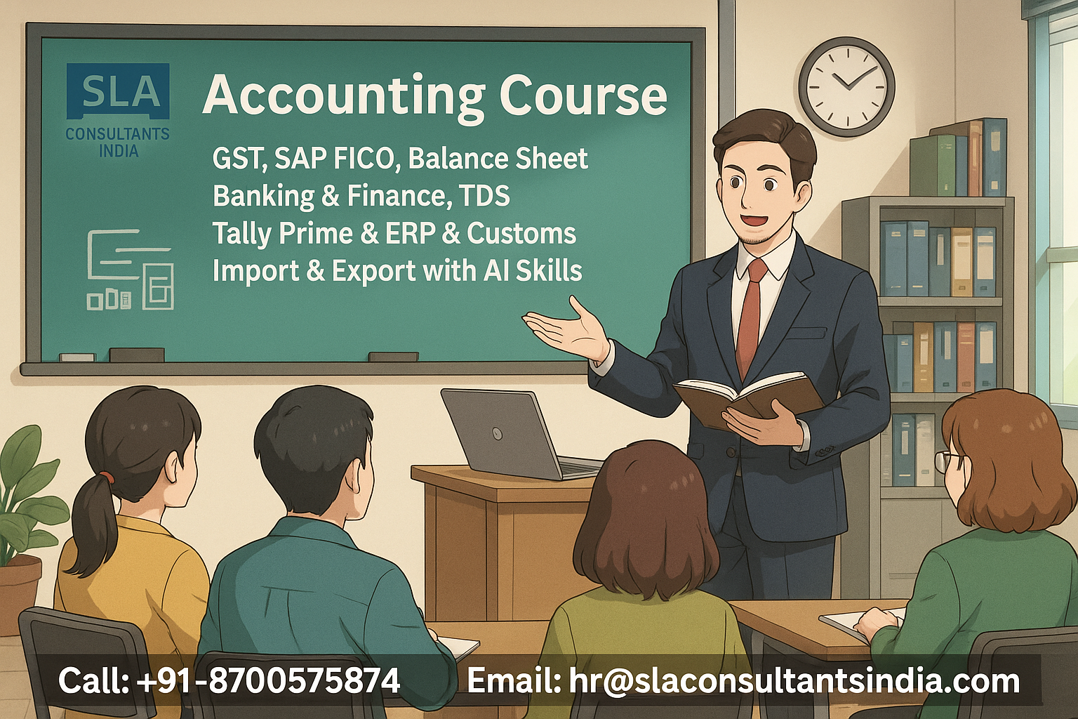 Best Accounting Course in Delhi, Build Skills in GST, Tally Prime, ERP, Excel, Finance with Free SAP FICO, Payroll, S/4 HANA & BAT Certification, Independence Day Offer 2026 by SLA Consultants India