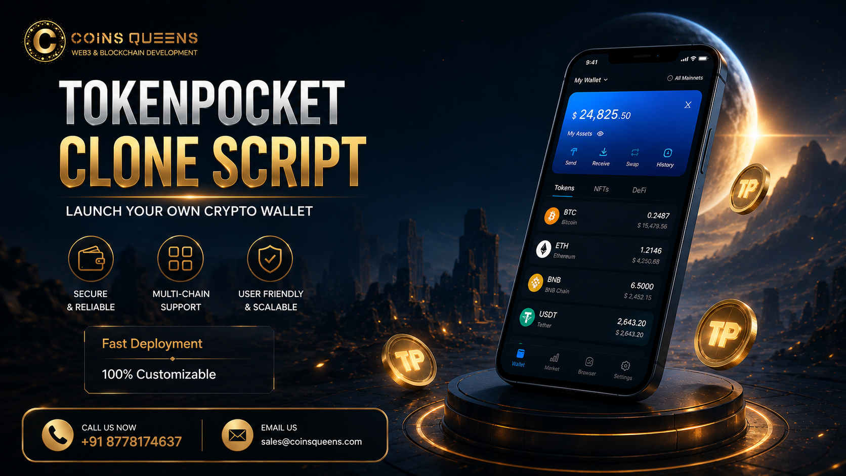 Best Offer on TokenPocket Clone Script Development