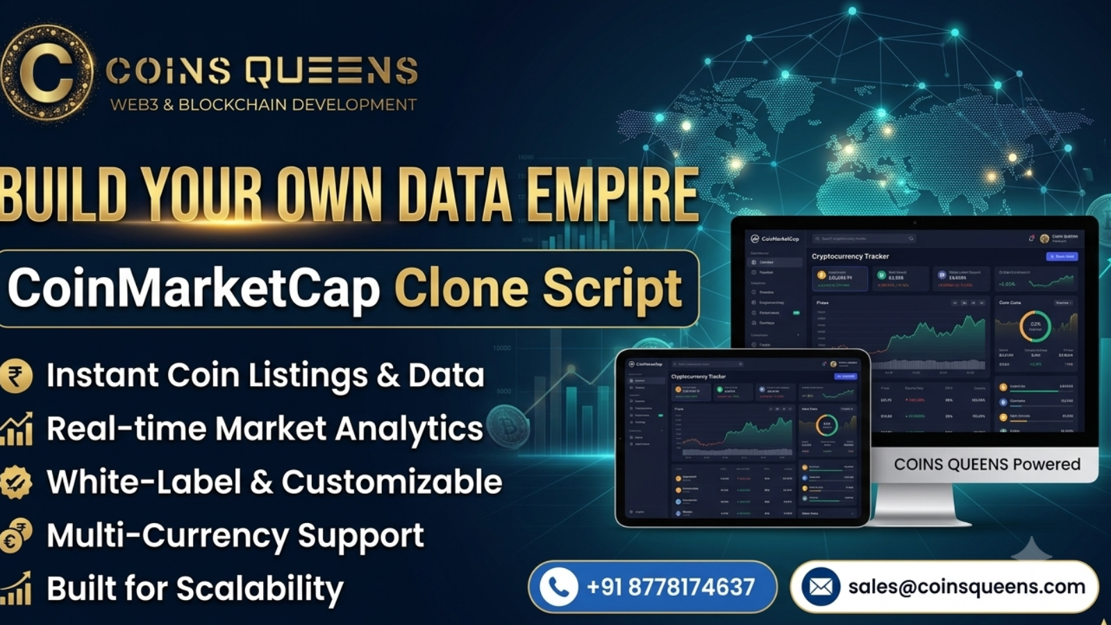 Next-Gen CoinMarketCap Clone Script for Startups