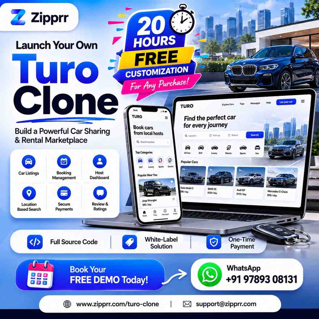 Ready-Made Turo Clone: From Zero to Rental Empire with Zipprr