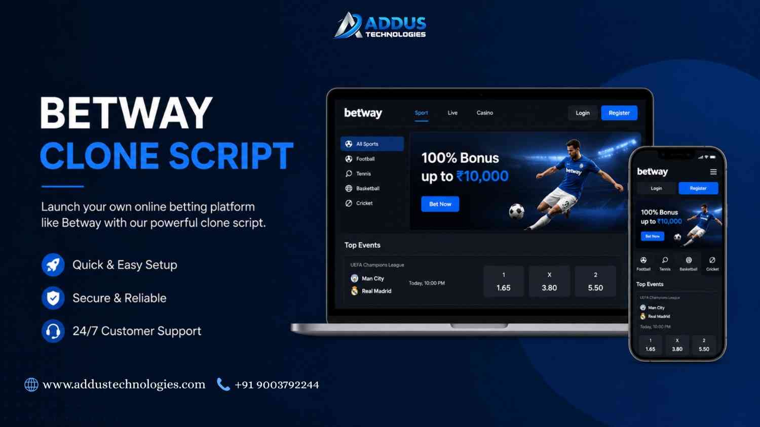 Advanced Betway Clone Script for Next-Generation Sports Betting Development