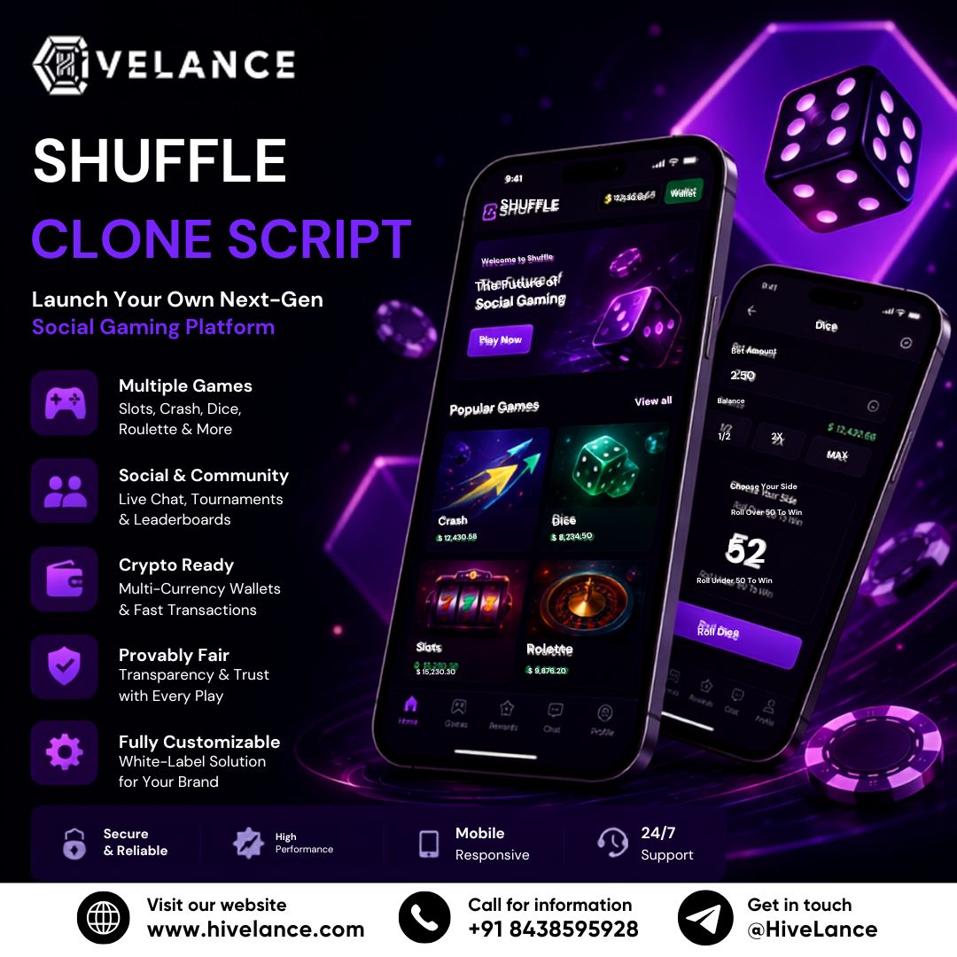 Shuffle Clone App Development: Key Features Every Crypto Casino Needs