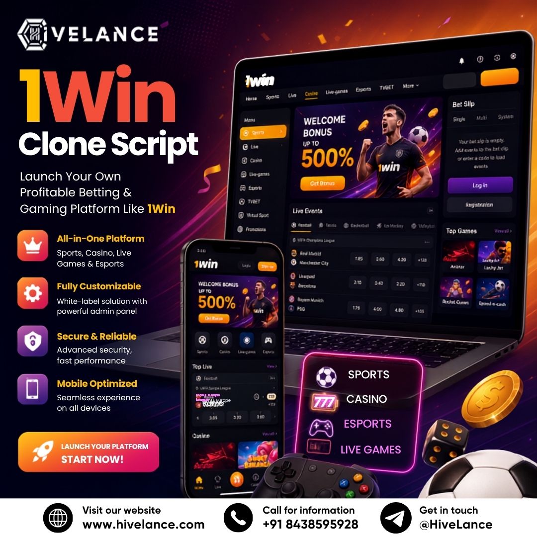 1Win Clone Script: A Business Solution for Launching Crypto Casino and Sports Betting