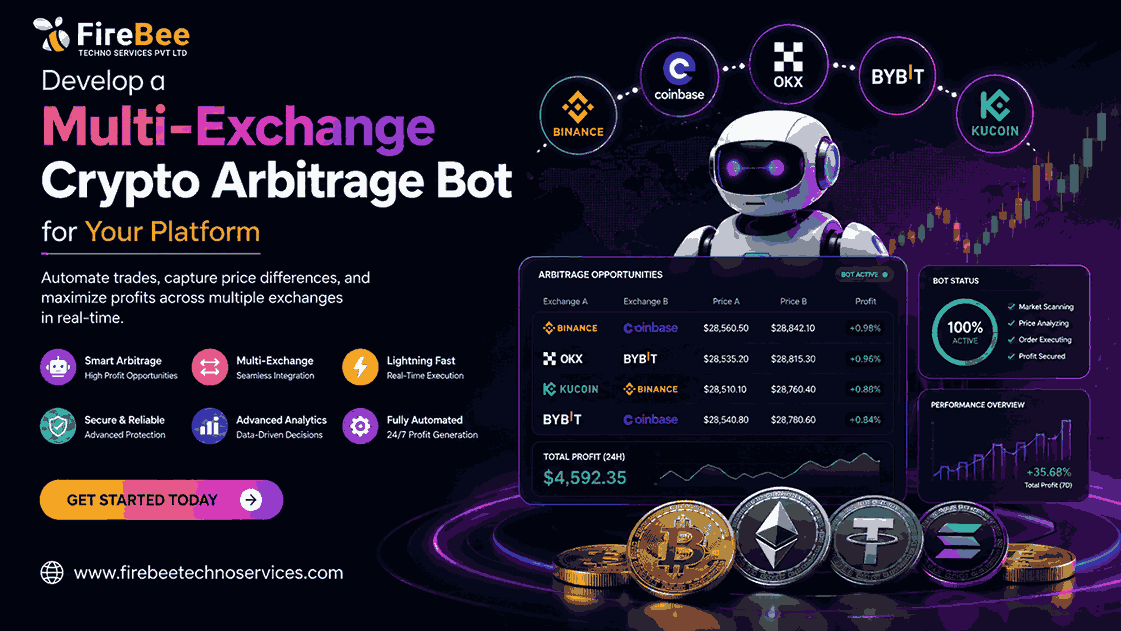 Develop a Multi-Exchange Crypto Arbitrage Bot for Your Platform 