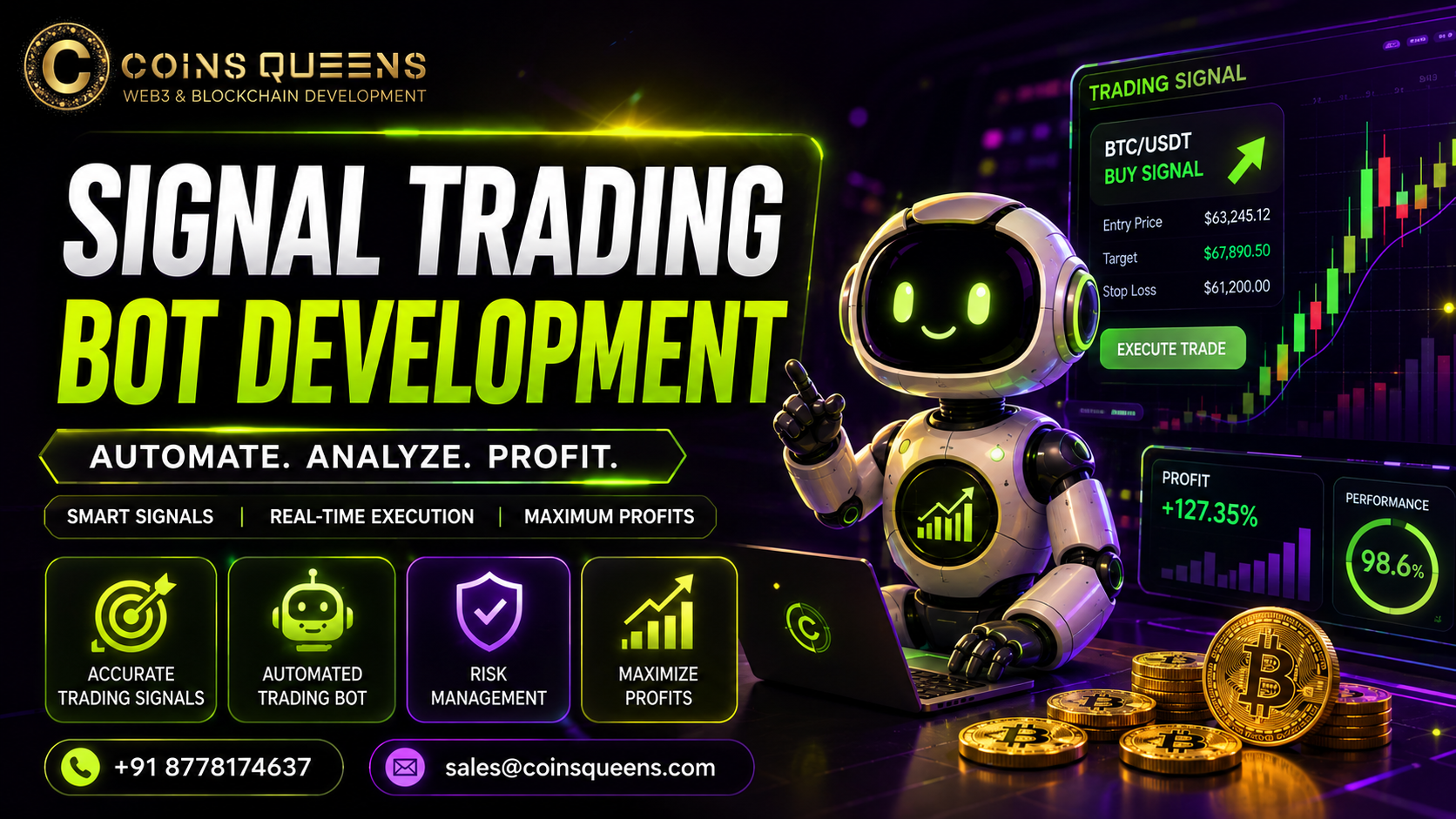 Signal Trading Bot Development Services for Automated Profitable Trading