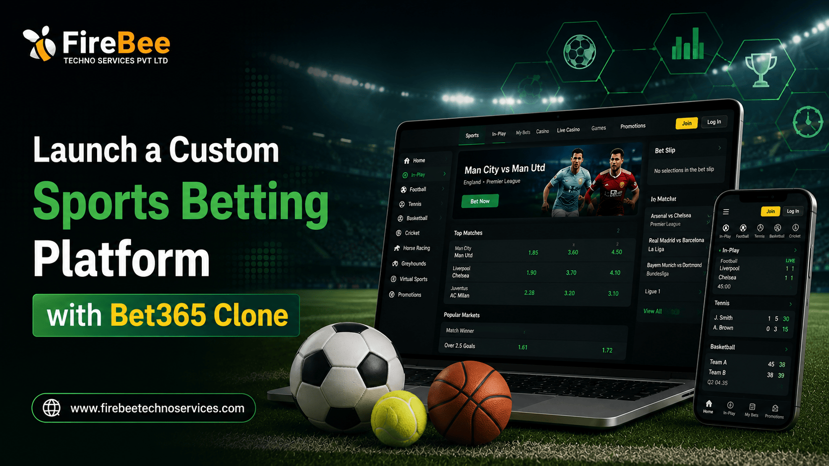 Launch a Custom Sports Betting Platform with Bet365 Clone