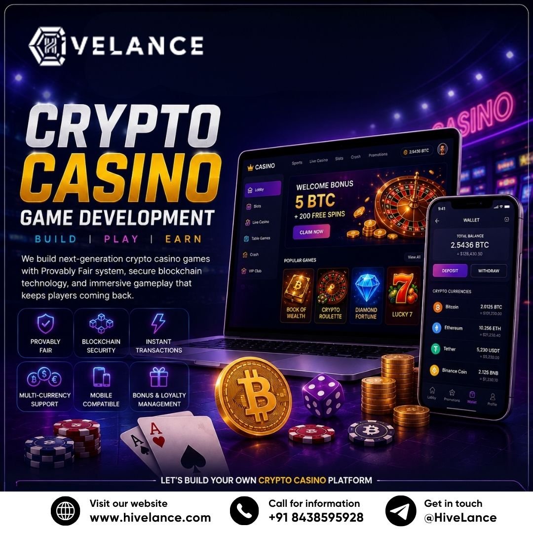 Launch Your Platform with Advanced Crypto Casino Software Development Solutions