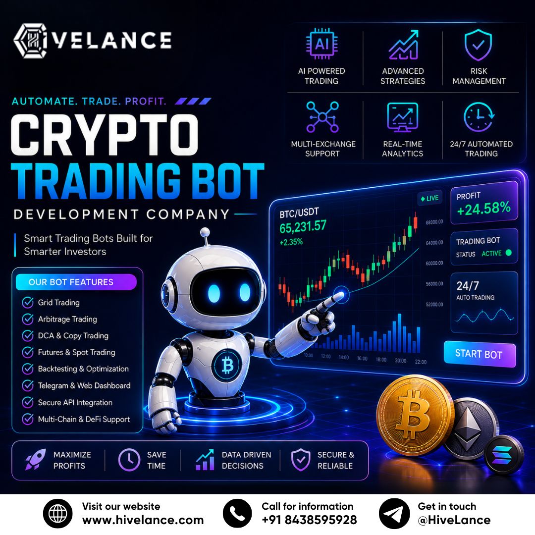 Crypto Trading Bot Development Company Delivering Secure and Scalable Trading Automation