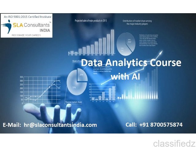 Data Analytics Institute in Delhi for Future-Ready Analytics Professionals, Expand Your Knowledge of Excel, VBA, SQL, Power BI & Tableau with Free Alteryx, Prompt Engineering & Gen AI Skills Plus Google Certification Support by SLA Consultants India