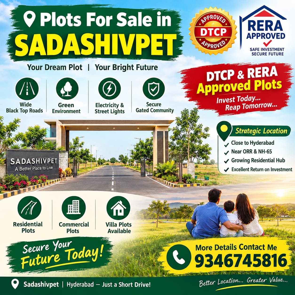 Plots for Sale in Sadashivpet, Hyderabad