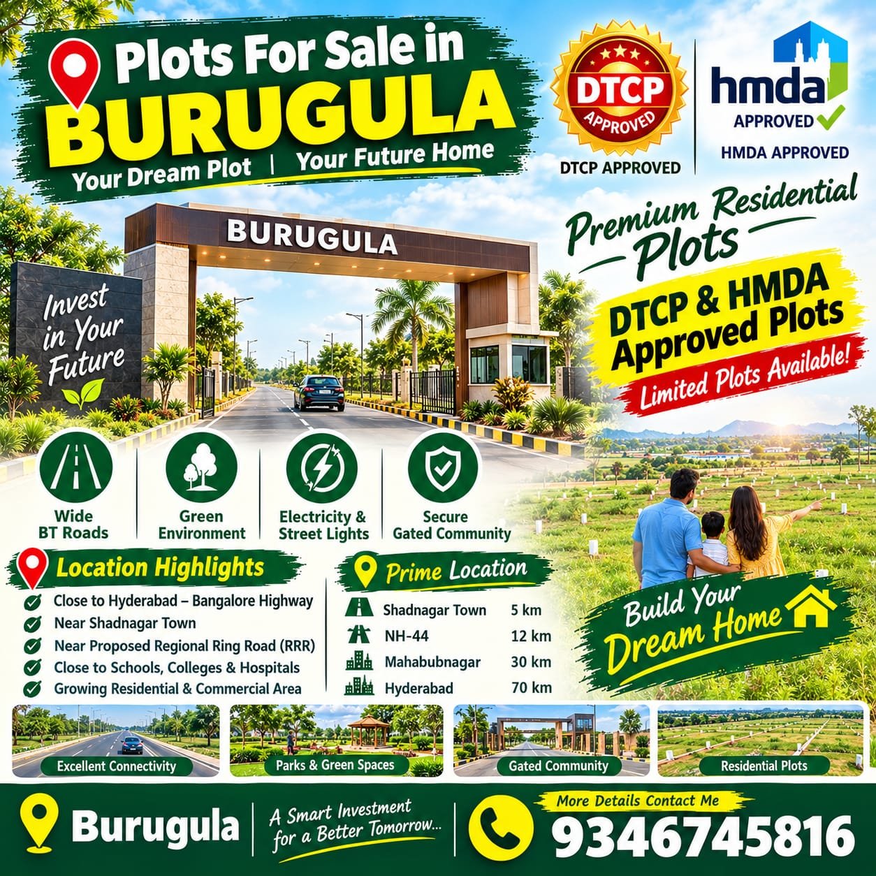 Plots for Sale in Burgula, Hyderabad