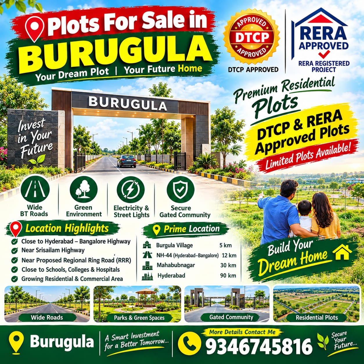 Plots for Sale in Burgula, Hyderabad