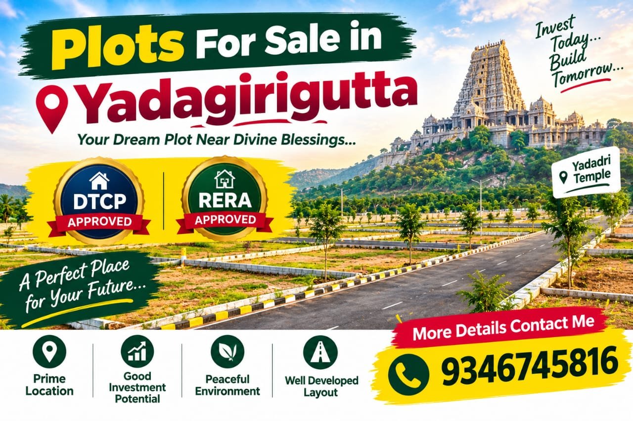 Plots for Sale in Yadagirigutta, Hyderabad