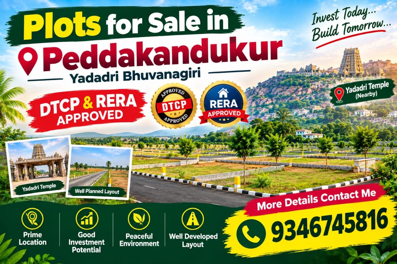 Plots for Sale in Yadagirigutta, Hyderabad