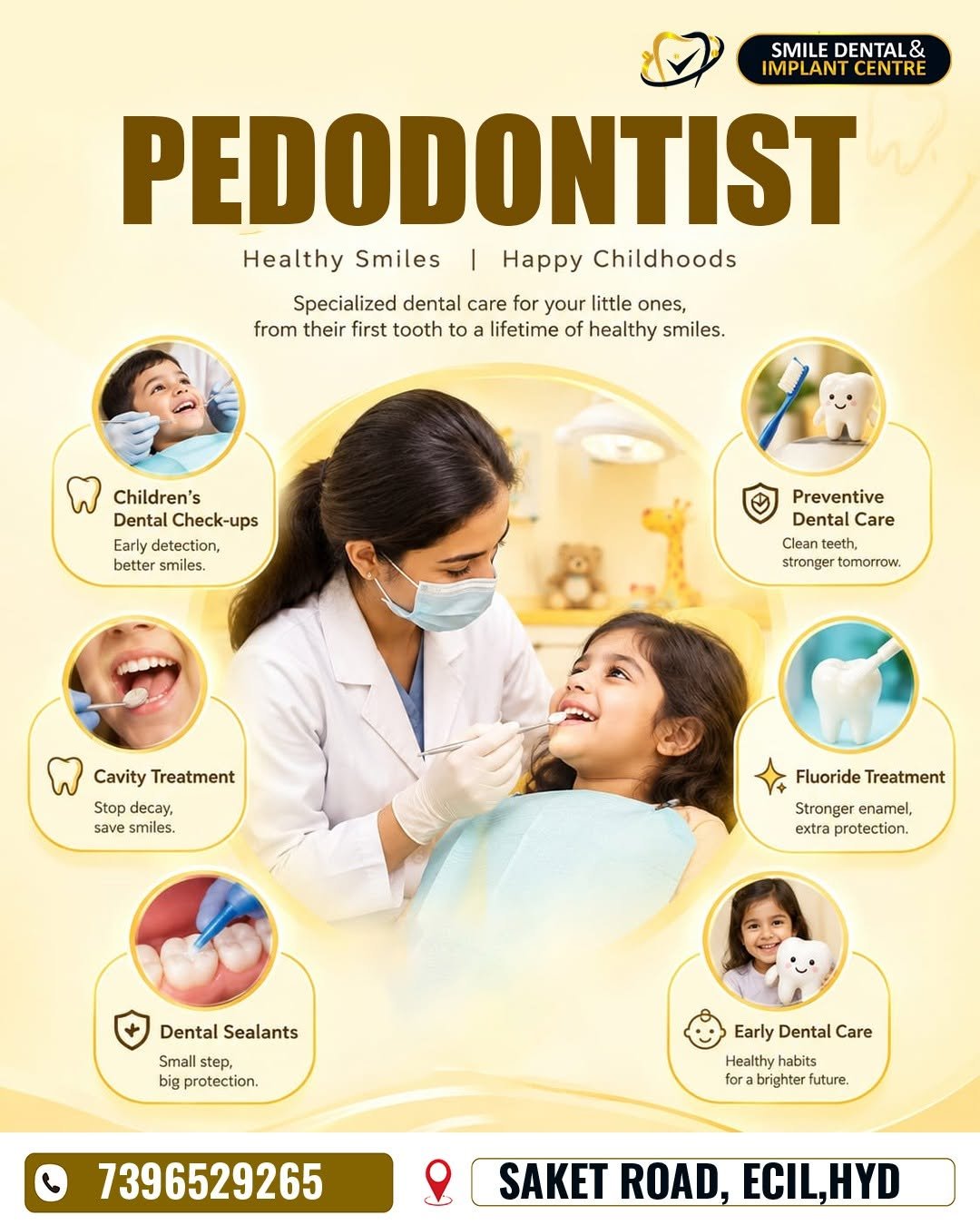 Healthy Smiles, Happy Childhoods: Expert Pediatric Dentistry in ECIL, AS Rao Nagar