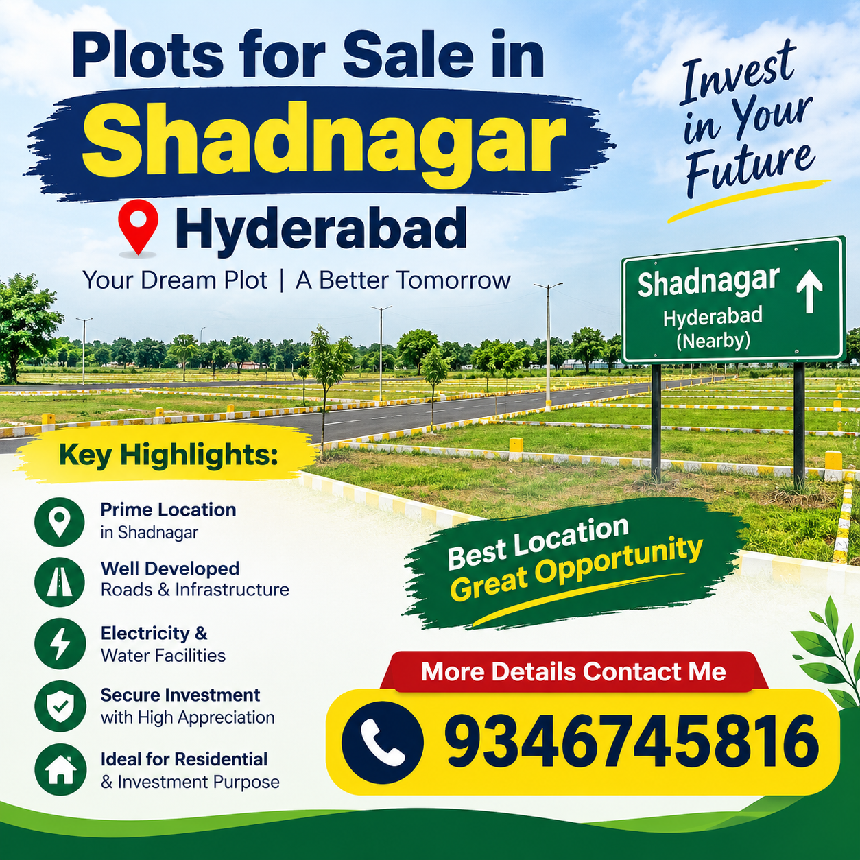 Plots for Sale in Shadnagar, Hyderabad