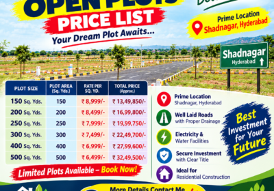 Shadnagar-open-plots-price-list