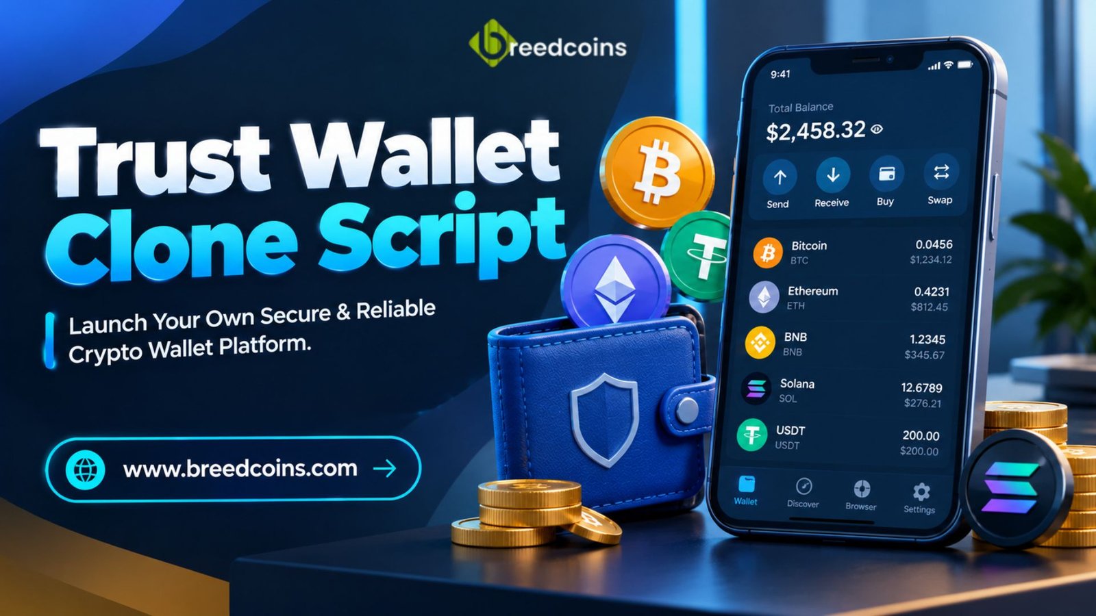 Build a User-Friendly Wallet Application with a Trust Wallet Clone Script