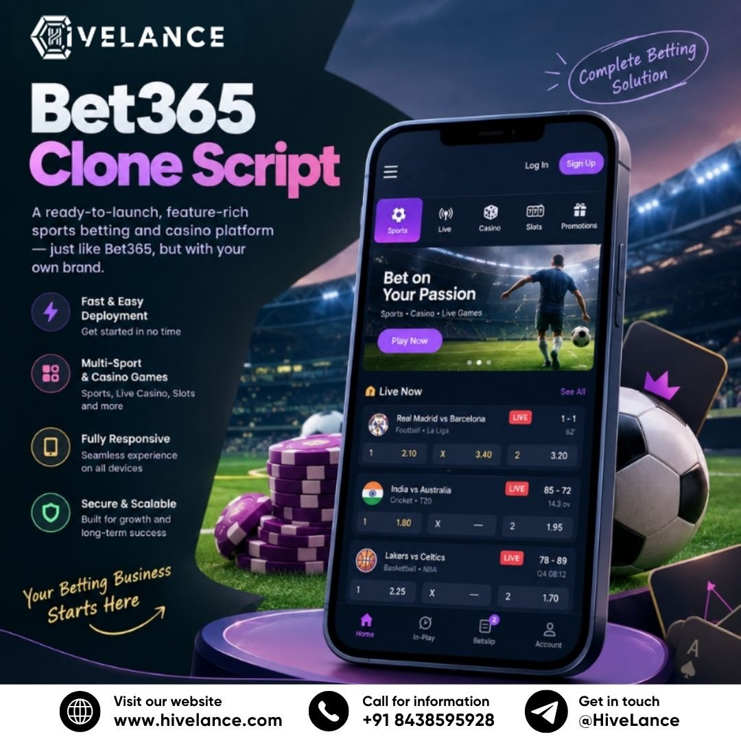 Bet365 Clone Software Development: Essential Features for a High-Performance Betting Platform