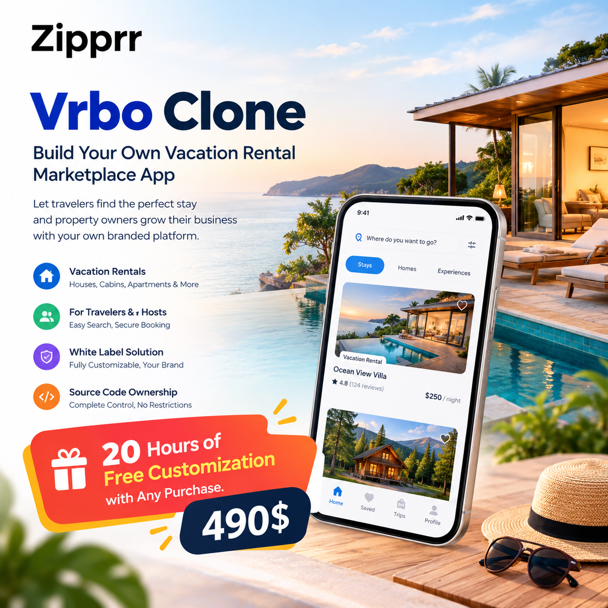 How Does Zipprr’s $490 Vrbo Clone Help Hosts List Homes?
